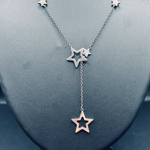 no Jewelry - Sterling Silver Stars Necklace 18”-20”9.25 Sterling Silver